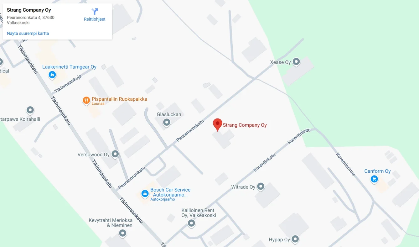 Strang Company Google mapsissa